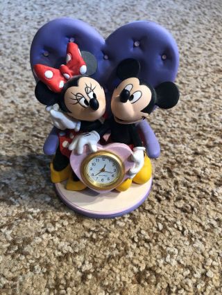 Disney Mickey & Minnie Mouse Desk Clock