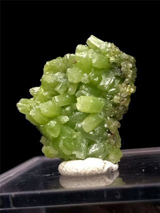 4.  5g Beautifu Natural Green Pyromorphite Crystal Cluster Rare Mineral Specimens