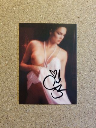 Julie Strain Signed Autographed Trading Card Scream Queens Illustratrd