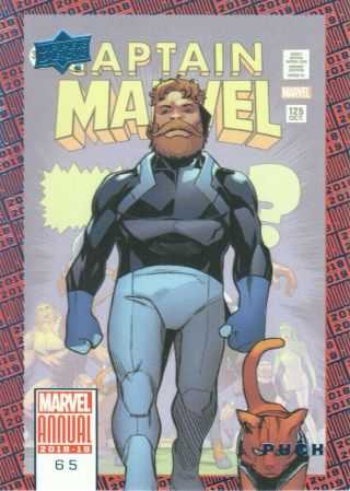 2018 - 19 Marvel Annual Blue Foil 65 Puck