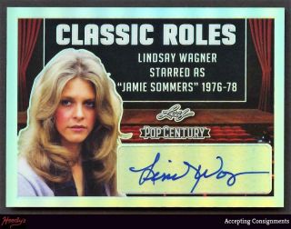2019 Leaf Metal Pop Century Classic Roles Autograph Lindsay Wagner Auto