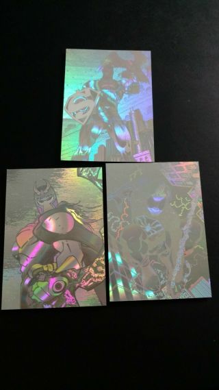 1996 Amalgam Marvel Vs.  Dc Holopix 3;insert Cards 2,  4,  5