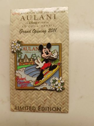 Extremely Rare Limited Edition Disney Aulani Resort Grand Opening Pin 2011