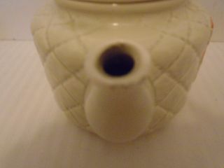 Vintage 1983 Otagiri Rooster Woven Ceramic Teapot 7