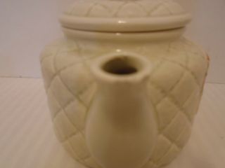Vintage 1983 Otagiri Rooster Woven Ceramic Teapot 8