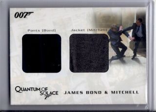 James Bond & Mitchell Costume/relic Card Qc15 " James Bond Archives