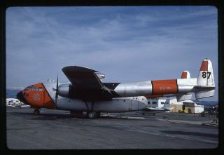 Hemet Valley Flying Srvce Fairchild C - 119 N13746 35mm Kodachrome Aircraft Slide