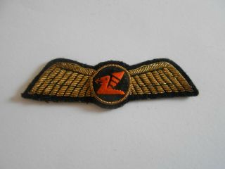 Cambrian Airways Bullion Pilots Wing Obsolete Airline Insignia