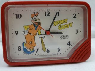 Sport Goofy Disney Lorus Quartz Alarm Clock Vintage The Walt Disney Company