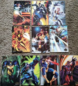 1994 Marvel Flair Annual Prints 10x Oversized Card Set Venom Wolverine Iron Man