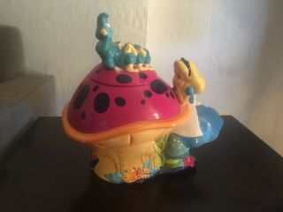 Walt Disney Alice In Wonderland Treasure Craft Caterpillar Cookie Jar Read
