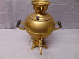 Antique Brass Coffee Pot / Urn Russian 10 Kbt Emk Roct 7400 - 75 Ueha 25p 3c - 3/1,  0