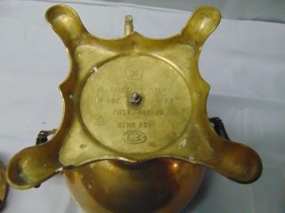 Antique Brass Coffee Pot / Urn Russian 10 KBT EMK ROCT 7400 - 75 UEHA 25p 3C - 3/1,  0 8