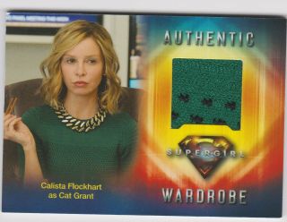 Supergirl Season 1 Calista Flockhart/cat Grant Costume Relic Card M 19