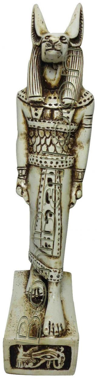 Egyptian King Anubis Pharaoh Figurine Statue Ancient Goddess 8.  3 " Sculpture 201