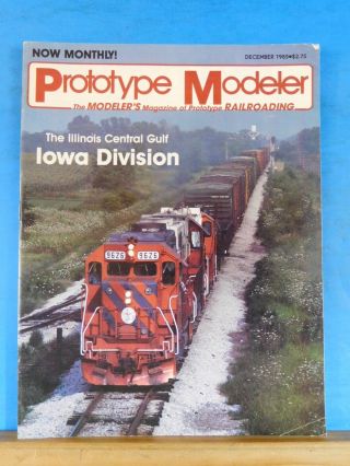 Prototype Modeler 1985 December Oneida & Western Unit Coal Train Up Auto Boxcars