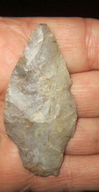 Authentic Tennessee 2 5/8 " Stemmed Spear Artifact Arrowhead Sumner County