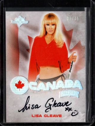 Lisa Gleave 5/15 O Canada 2014 Benchwarmer Hockey