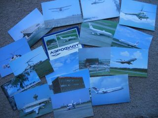 Pack Of 16 X Aeroflot Soviet Airlines Post Cards