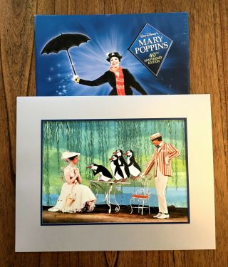 Mary Poppins 40th Anniversary Vintage Disney Store Lithograph Print Art 2004