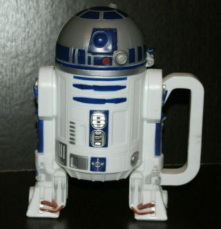 Disney Park Exclusive Large Star Wars R2 - D2 Mug Plastic Cup Star Tours Retired.