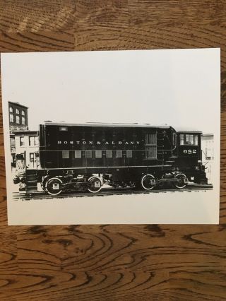Boston And Albany 682 Engine - Vintage B&w Railroad Photo
