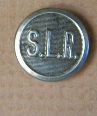 Bb Los Angeles & Salt Lake (route) Railroad Uniform Button S.  L.  R.  Small Nickel