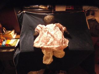 Antique And Vintage Black African American Cloth Rag Doll.  Hand Made 29 " Tall