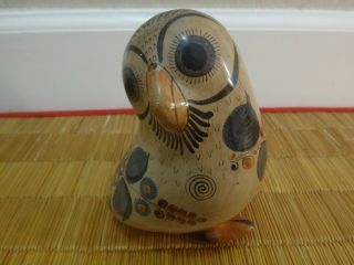 Vintage Mexican Pottery Owl Signed Jjp Mexico Mexican Folk Art Pottery