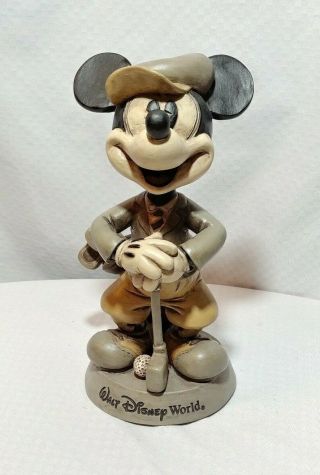 Walt Disney World Mickey Mouse Vintage Bobblehead Golfer