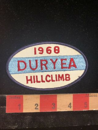 Vintage 1968 Pennsylvania Duryea Hill Climb Sports Car Club Race Patch 95x1