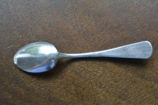 Vintage Handmade Navajo Stamped Sterling Silver Turquoise Stone Spoon 7