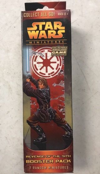 Star Wars Miniatures Revenge Of The Sith Booster Pack.  Darth Maul Wins