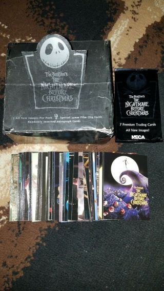 Complete 2001 Neca Nightmare Before Christmas Set Of 72 Cards Plus