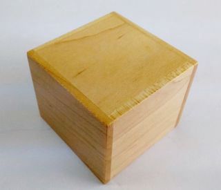4 steps Maple wood Kobako 54 mm Japanese puzzle box Himitsubako OKA CRAFT 4