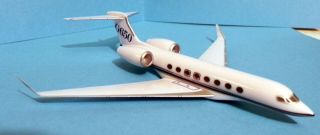 Gulfstream G650 Airplane Plastic Model,  No Stand Lupa Aircraft 1:250 Scale