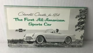 Vintage 1954 Sales Brochures For Chevrolet Corvette