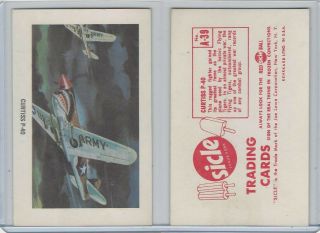 F223 - 1 Joe Lowe Corp,  Sicle Airplanes,  1959,  39 Curtiss P - 40