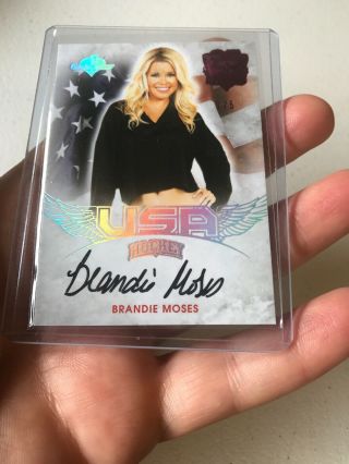 2018 Benchwarmer 25th 2014 Hockey Usa Autograph Brandie Moses 1/5
