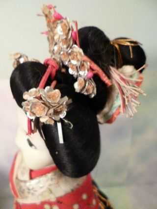 Lovely Maiko Japanese Geisha Apprentice Elaborate Costume With Tiny Bells
