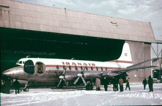 35mm Aircraft Slide Important, .  Ep - Ahc Viscount 782 Irana