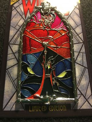 Disney Pin Windows Of Evil Villains Mosaic Stained Aladdin Jafar Transformation