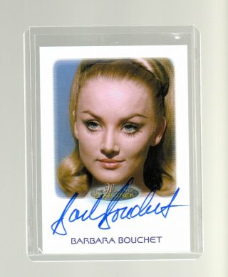 2017 Woman Of Star Trek 50th Anniversary Barbara Bouchet Autographed Card