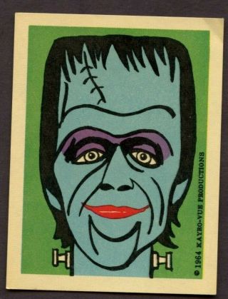 1964 Leaf Munsters Sticker Herman Portrait