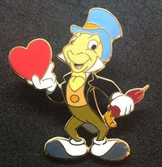 Disney Wdw Dlr Jiminy Cricket Pinocchio Holding Heart Will You Be Mine Pin 27836