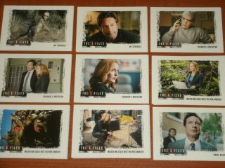 The X - Files Seasons 10 & 11 Complete Base Set Of 96 Trading Cards Mulder Scully
