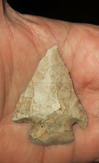 Well Authentic 2 1/4 " Barbed Knife Missouri Artifact Arrowhead Spear