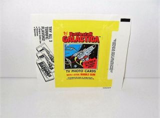 Topps Battlestar Galactica Wax Wrapper From 1978 " Just Wrapper "