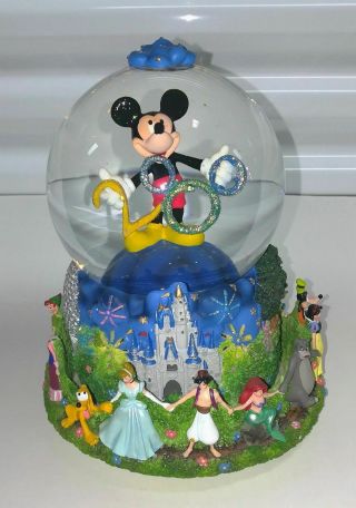 Disney World 2000 Millennium Mickey Snow Globe