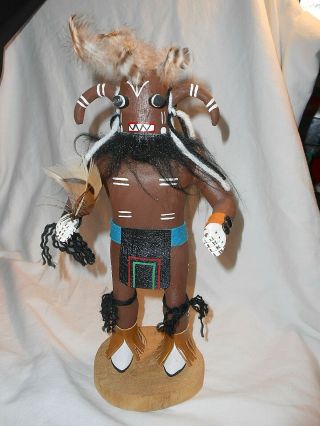 Native American Tuhavi Kachina Doll Signed By Jp